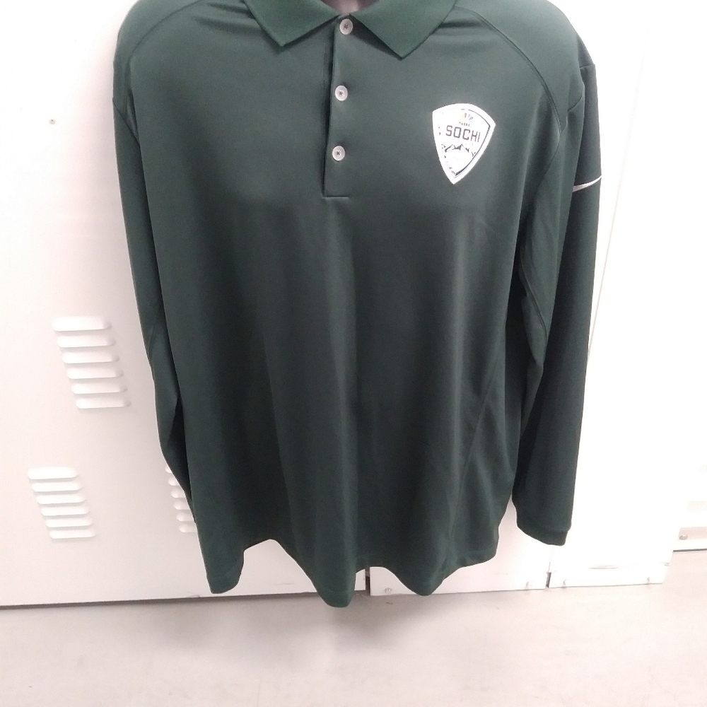 Nike NBC Olympics Long Sleeve Golf Polo Shirt Men'